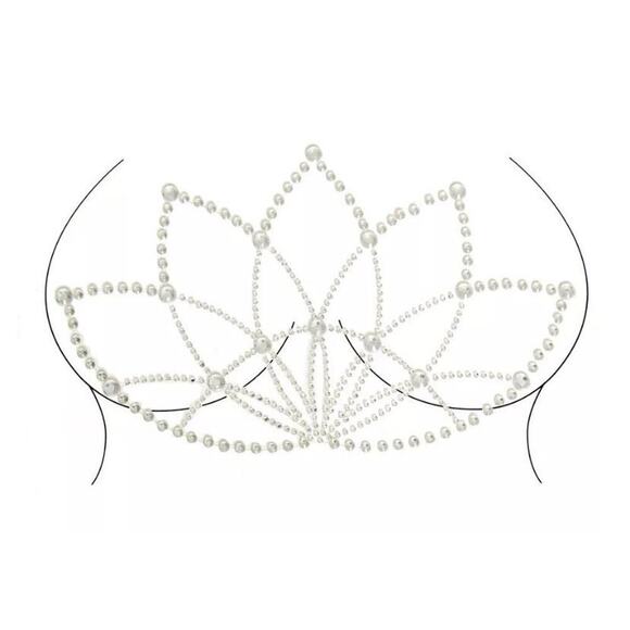 🦋B2G1🦋LEG AVENUE Lotus Adhesive Body Jewels Sticker - Picture 1 of 2
